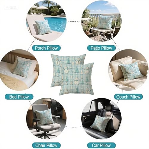 Housse coussin 60x60cm imperméable double face avec fermeture éclair invisible