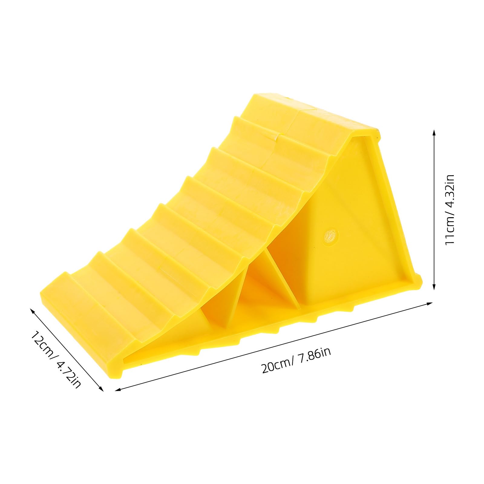Radkeile 1 Paar Kunststoff 20X12X11cm Unterlegkeile für Pkw LKW und Nutzanhänger Anti Rutsch Zubehör für Garagen und Parkplatzschutz