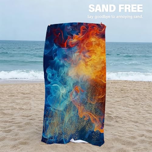 Serviettes piscine grande taille serviette de bain voyage - 5