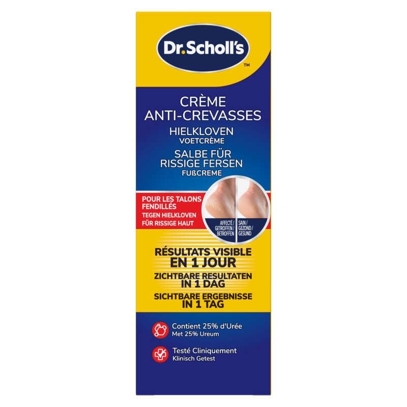 Scholl Crème Pieds Anti-Crevasses Talons Fendillés - Répare et Hydrate les Talons Crevassés en profondeur - Action 24h grâce à une Formule Enrichie,...