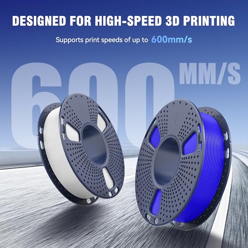 Image of JAYO Rapid PLA 3D Printer Filament Bundle 2KG, High Speed PLA Filament 1.75mm 50mm /s - 600mm /s Print Range, 8 Pack 250g Spool Filament (Black, White, Blue, Red, Pink, Orange, Yellow, Olive Green)