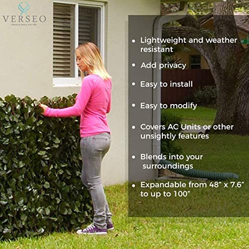 Verseo Faux Ivy Greenery Yard Decoration, Ivy Hedge Privacy Screen, Expandable (2 Pieces) #TOP3