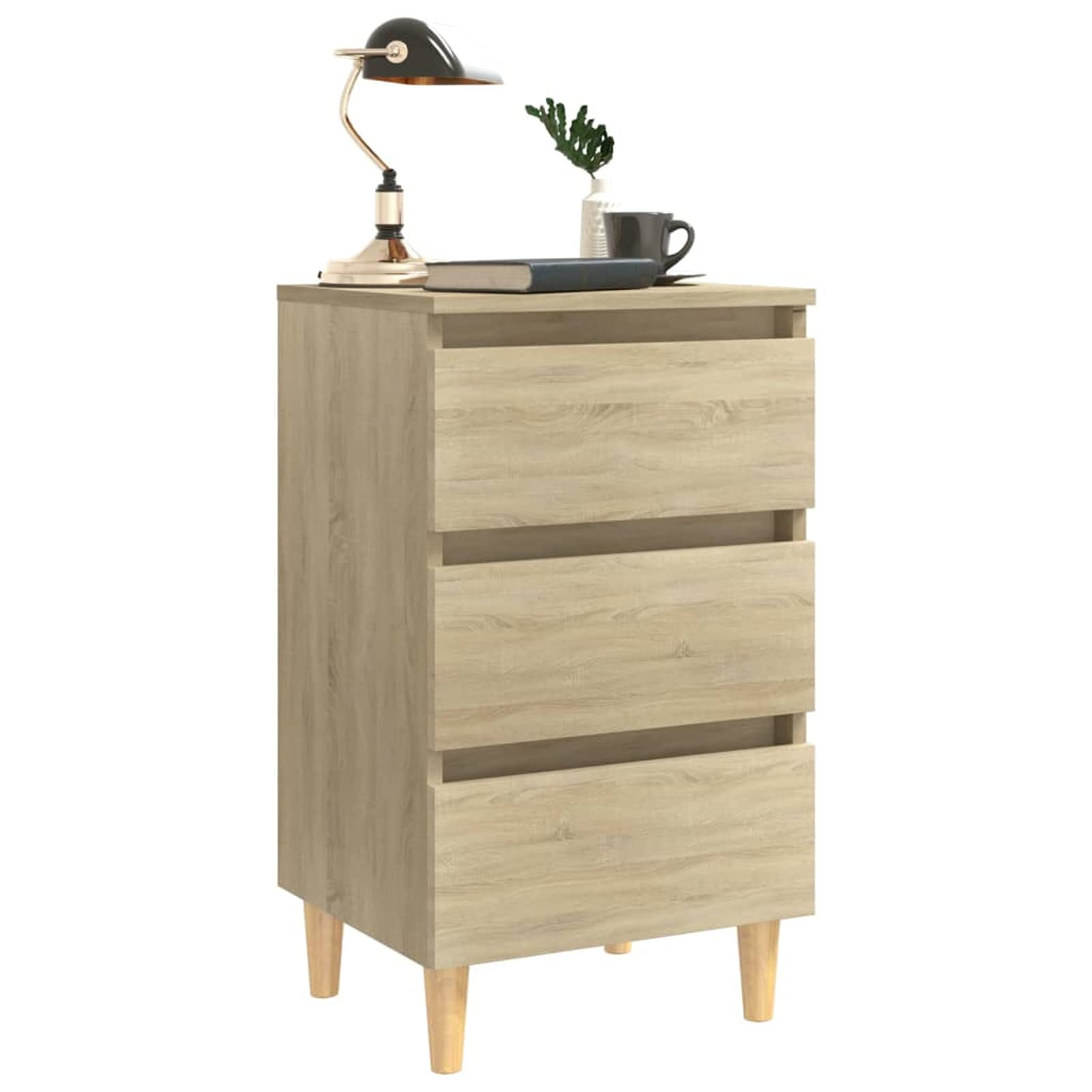 Nachtkastjes 2 stuks Sonoma Eiken 40x30x40cm Bewerkt Hout