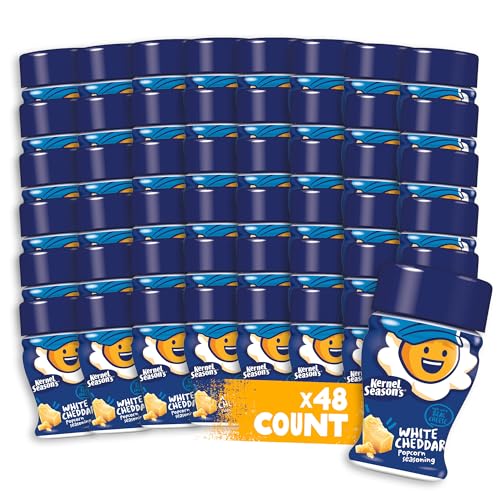 Kernel Season's White Cheddar Popcorn Seasoning Mini Jar (0.9 Oz) Pack of 48