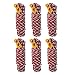 GEERTOP 6 Pack 5 mm Camping Guy Lines Tent Cords Lightweight Tent Rope with Aluminum Guylines Tent Lines Tensioner for Tent Tarp, Canopy Shelter, Hammock, Camping, Hiking, Backpacking -13 Feet Red