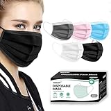 NNPCBT 5 Color Disposable Face Masks 100 Pack,3-Ply Breathable Mask For Adults,Great For Outdoors,Home, Office, School