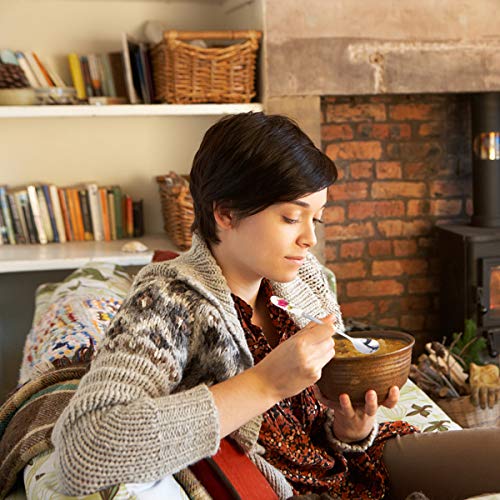 4 colheres de aço inoxidável com cabo de cerâmica talheres de cerâmica