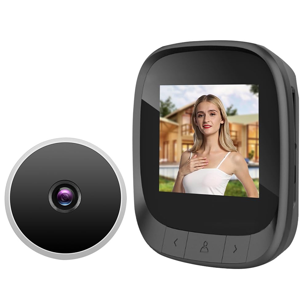 Jnchdghwa As Shown Security Eye Monitoring Camera Smart Visual Door Viewer Digital Video Peephole With 2.4" Screen Built-In Lithium Battery