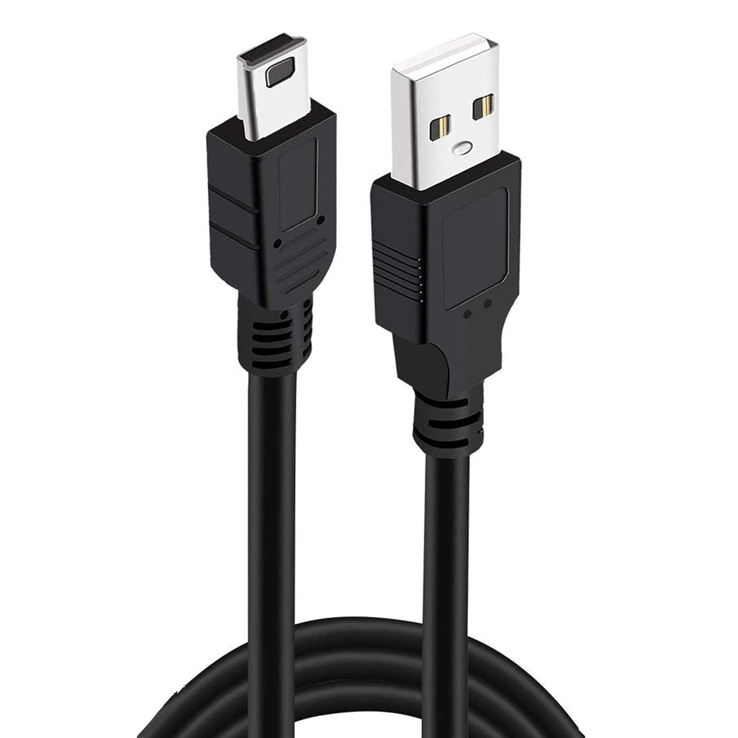 Storite 1 M USB 2.0 A to Mini 5 pin B Cable for External HDDS/Card Readers - Black-picture-16