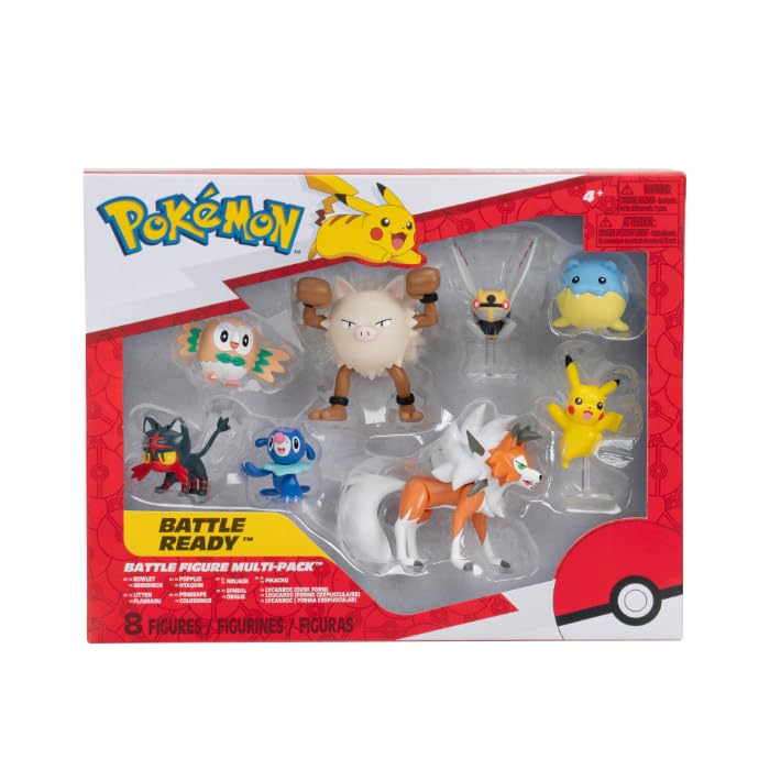 Pokémon Figura de Lucha, Figura 5 y 8 cm - Juego de Juguetes