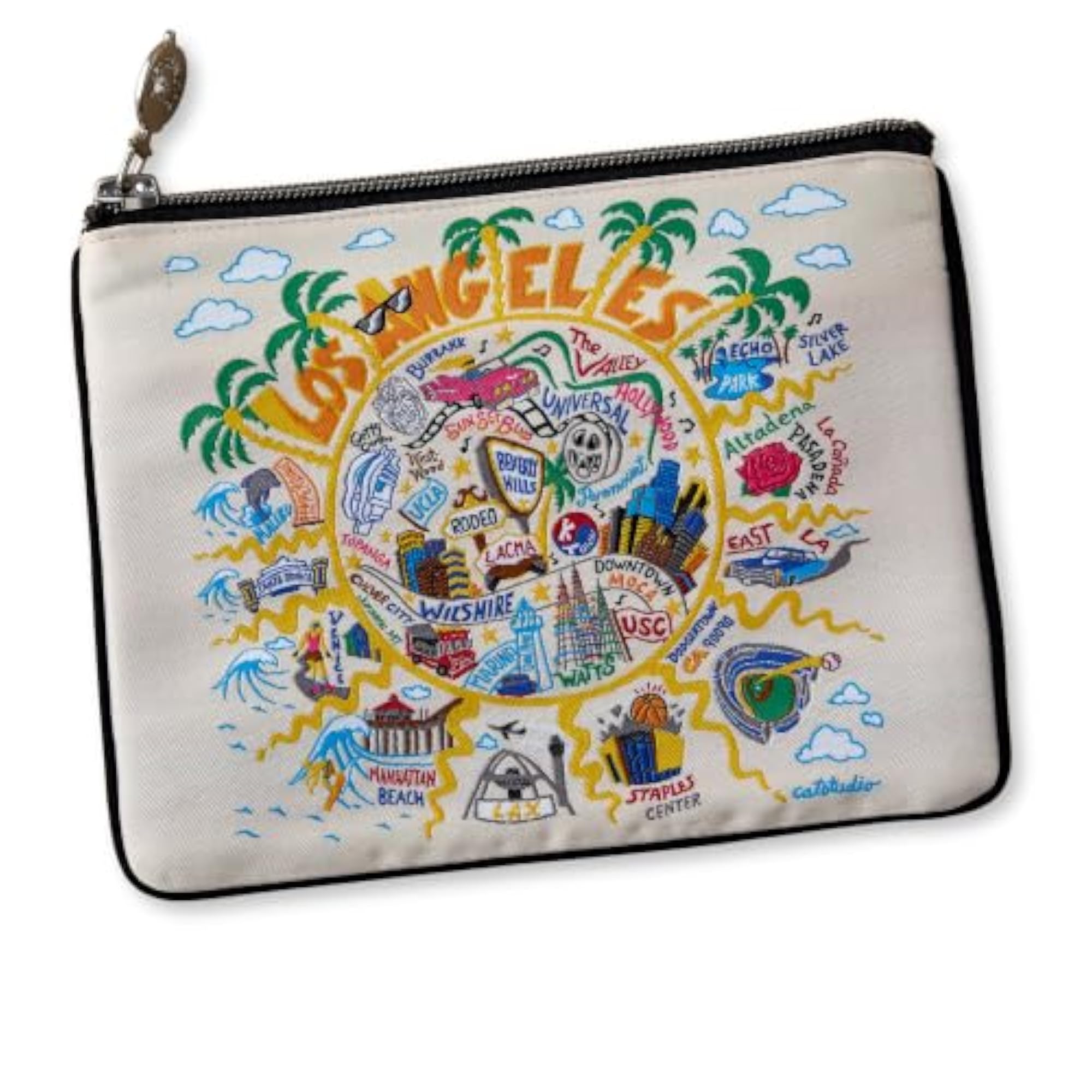 Los Angeles Zipper Pouch Purse, Everyday Essentials Holder