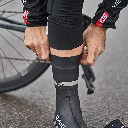 GripGrab Unisexe - Cyclingaiter Adulte Couvre-Chaussures de Cheville Couvre-Chaussures de Pluie de Cyclisme en néoprène imperméable guêtres de vélo gantelets vélo, Noir, L/XL - Image 4
