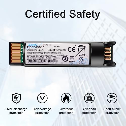 Image of Sicimly for Zebra DS2278 Battery,BT-000317-01 Compatible with DS22 DS2278 DS2208 DS2278-SR CR2278 BT-000317-01 Series Handheld Barcode Scanners,3150mAh Lithium-Ion.