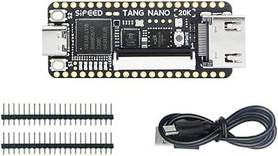 Sipeed Tang Nano 20K GW2AR-18 QN88 FPGA Development Board with 64Mbits SDRAM 828K Block SRAM Linux RISCV Single Board Computer for Retro Game Console Support microSD RGB LCD JTAG Port