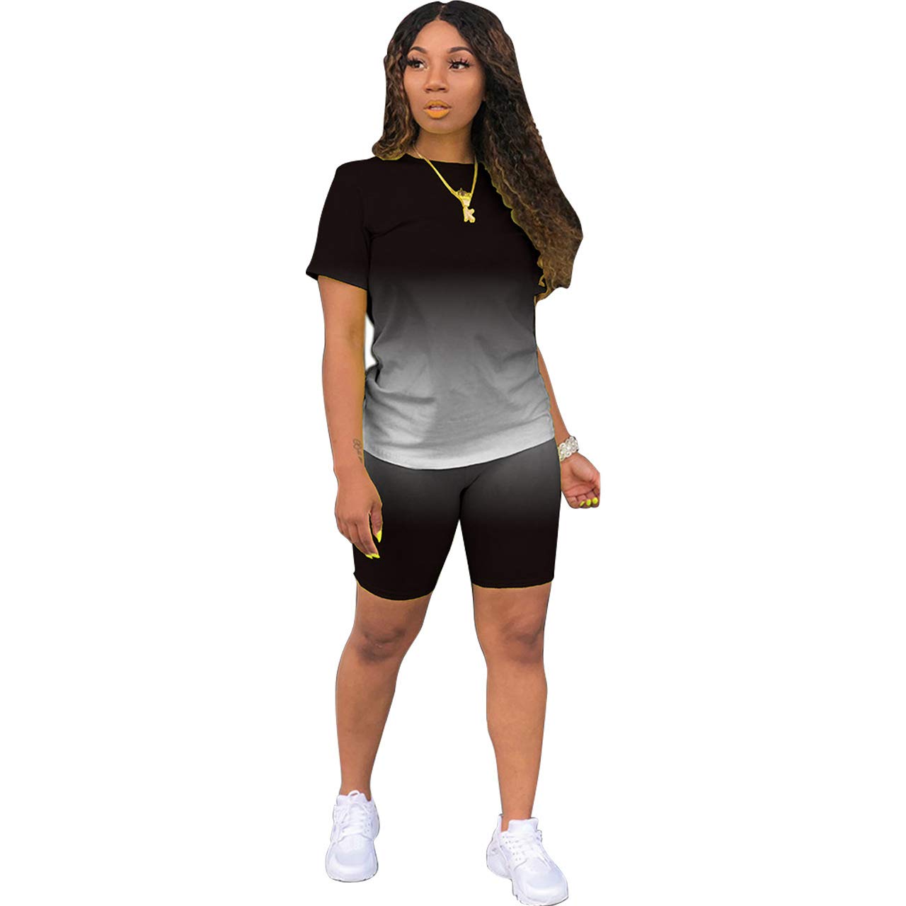 KELOVEPAN Sweatsuits für Damen, 2-teilig, Patchwork-Trainingsanzüge, Knopfleiste, bauchfrei, Bomberjacke, Hose, Set sexy