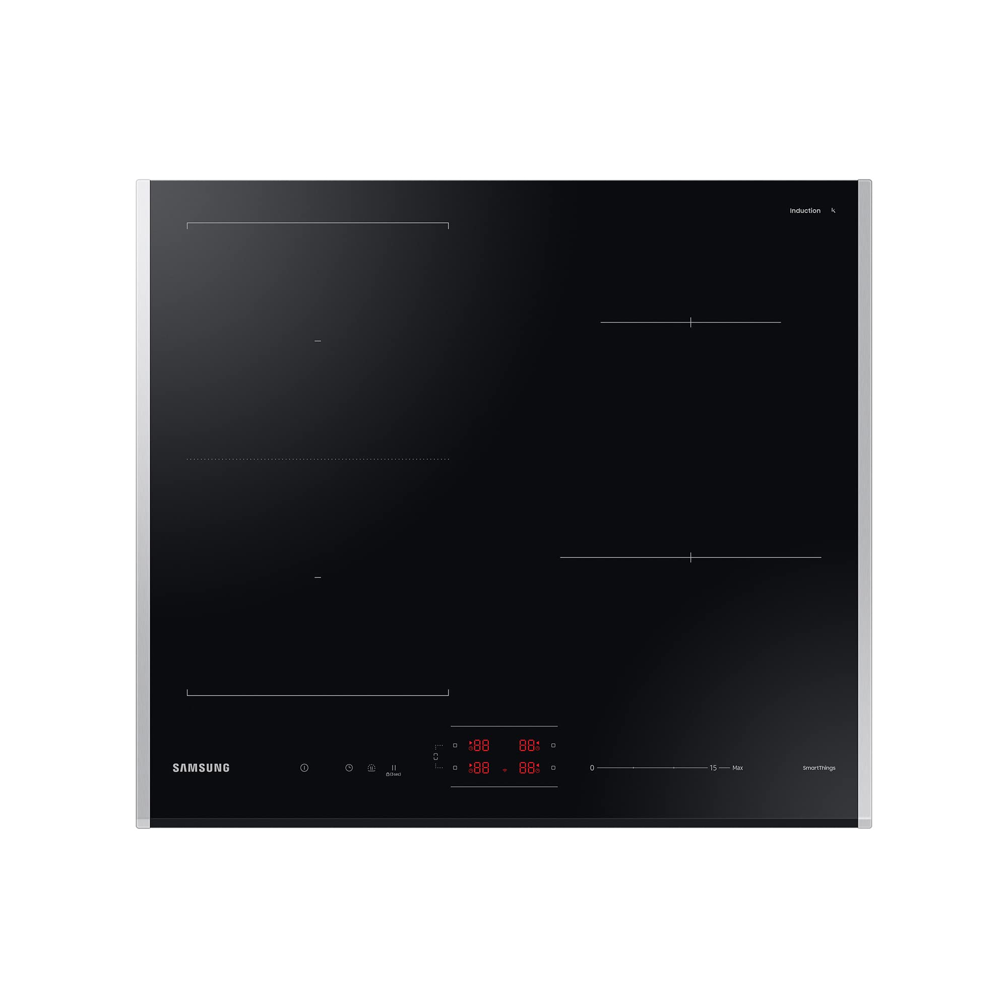 Samsung Autarkes (NZ64B5046JK/U1), 60 cm, in vetroceramica, FlexZone, SmartThings Cooking, tasti con cursore