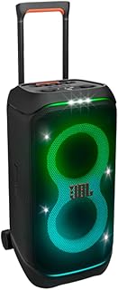 Jbl caixa de som partybox stage 320 bluetooth portátil show de luzes