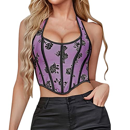 Corset en satin à lacets idéal pour un look d'été sexy en festival