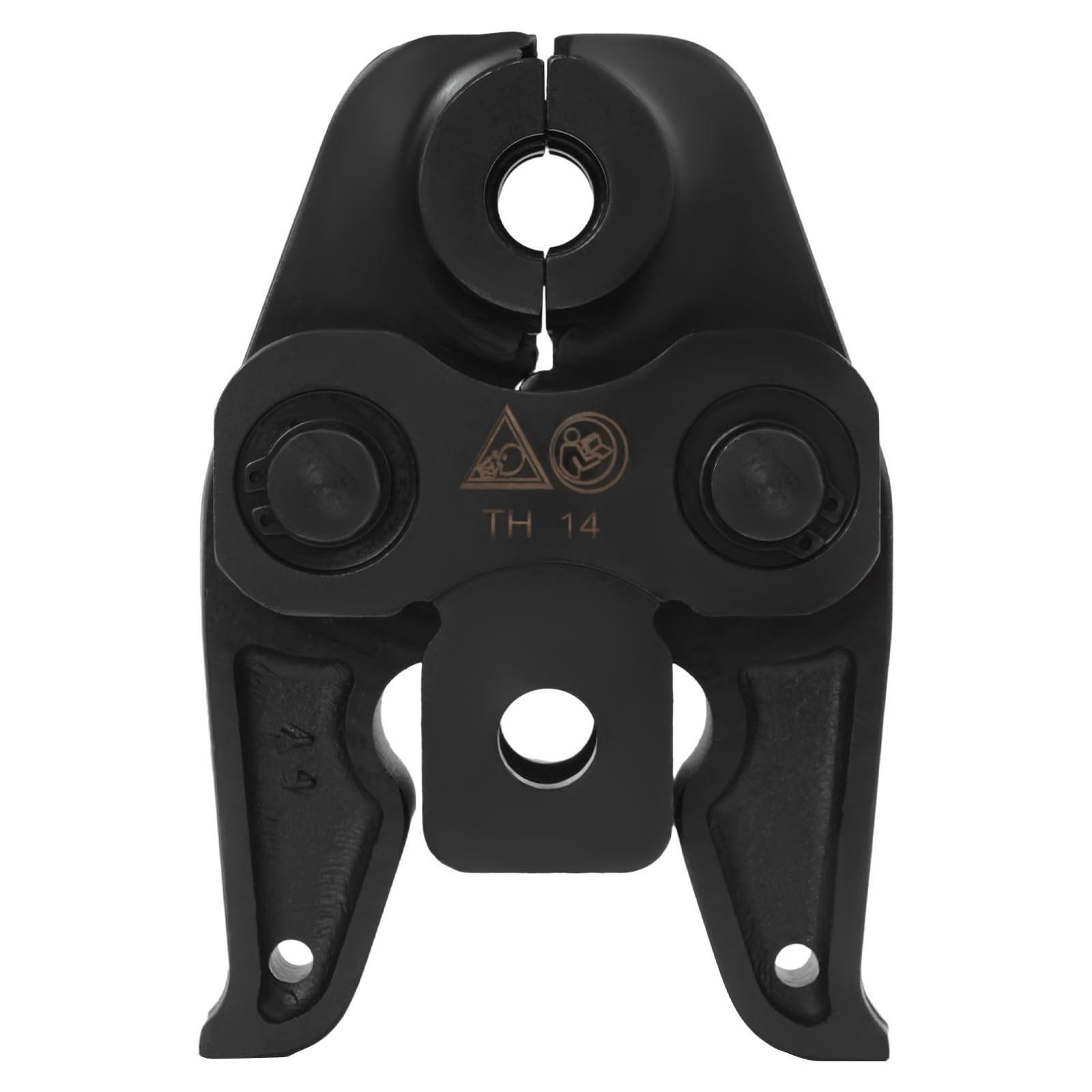 Perfil TH14 - Pinza de presión para tubos compuestos de aluminio y plástico, PEX, cobre, acero inoxidable, 14 mm de diámetro