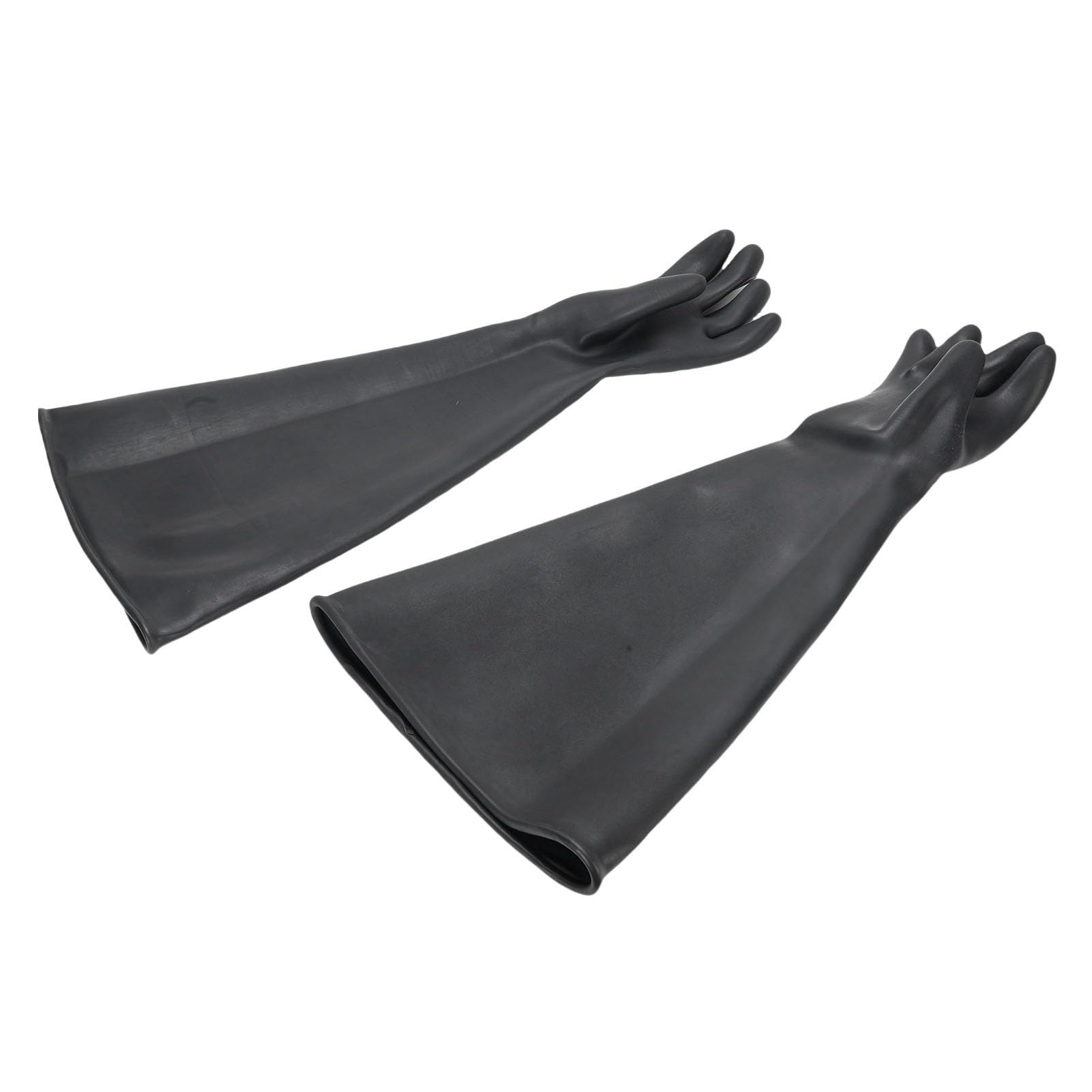 25,6 Zoll Sandstrahl-Schutzhandschuhe | Strapazierfähige, Verschleißfeste Latexhandschuhe für den Industriellen Einsatz und Handschuhboxen