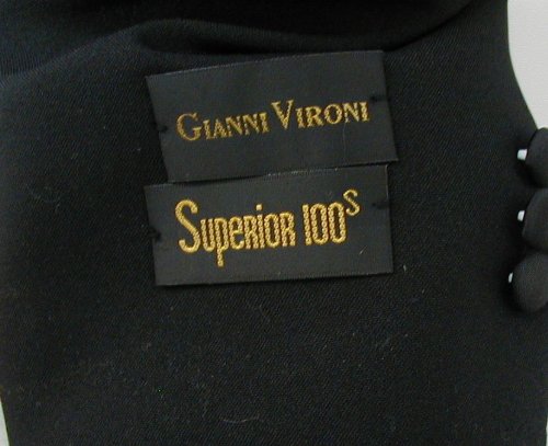 New Mens Super 100's 2 Button Single Breasted Black Tuxedo Suit3