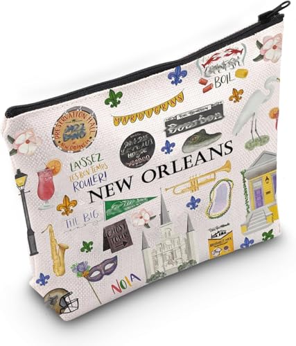 New Orleans Cosmetic Makeup Bag Travel Gift Vacation Gift for Her (New Orleans)