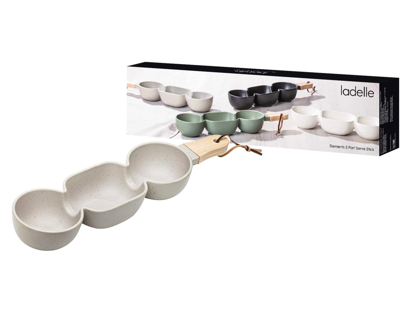 Ladelle Elements Servier-Stick Taupe 3tlg