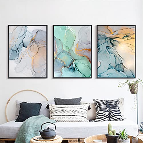 Grote abstracte kunst aan de muur Creatief patroon Nordic poster canvas schilderij muur foto geometrische home decor… - Afbeelding 4