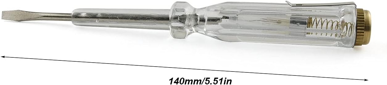 E-outstanding Electronics Screwdriver 2PCS 100-500V Flathead Electric Pen Circuit Tester Pen 3mm