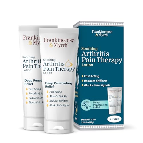 FRANKINCENSE & MYRRH Arthritis Pain Therapy Lotion Dr Approved 3oz 2 Pack