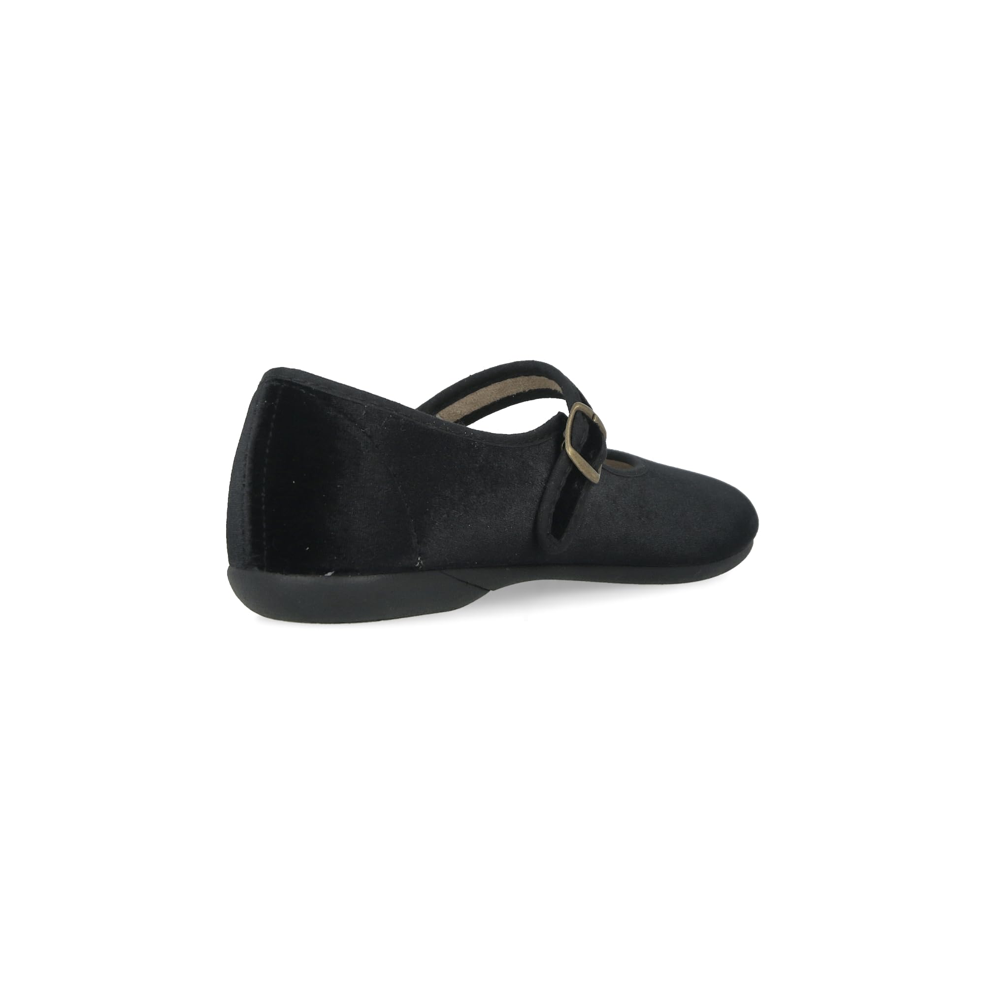 Merceditas Mujer de Terciopelo. Bailarinas Planas Sandalias Casual Mary Jane Cómodas. Hechas en ESPAÑA. Cierre Hebilla. Color Negro y Burdeos