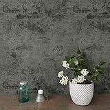 VaryPaper Large Size 32''x354'' Industrial Concrete Peel and Stick Wallpaper Modern Dark Grey Concrete Look Contact Paper Self Adhesive Cement Wall Mural for Bedroom Bathroom Kitchen Countertops Table