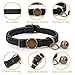 Xyembu Leather Cat Collar with Bell Breakaway Adjustable Lightweight Soft Leather Kitten Collars Safety Adjustable Buckle Ideal for Girl Boy Cats,Puppies