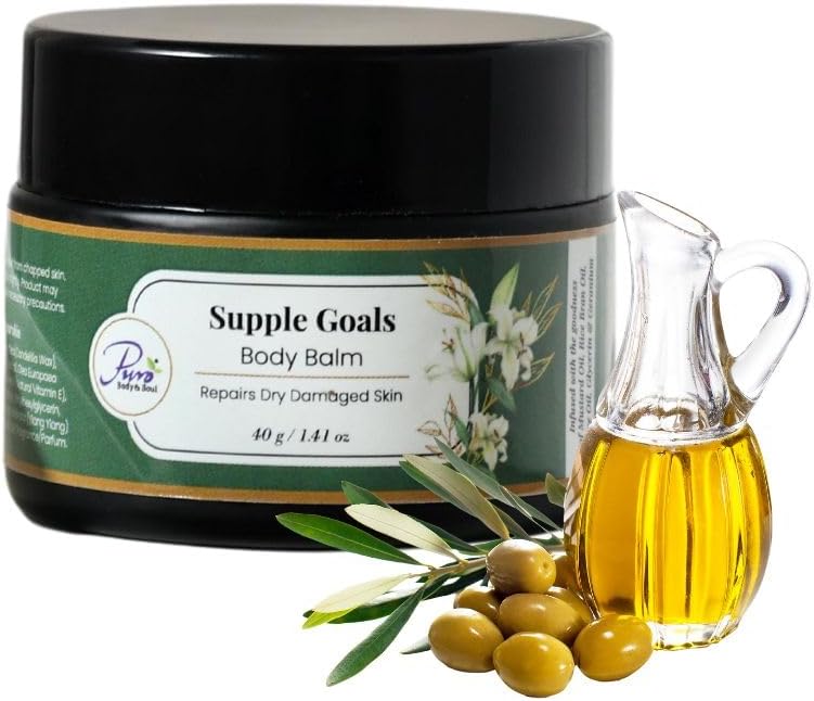 Sandalwood Supple Goals Body Balm 40g | For Dry Skin & Cracked Heels | Healing Jar | Nourishing Treatment with Natural Oils | Soothes & Repairs Skin