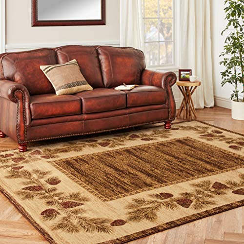 Rugempirerusticlodgepineconeopenfieldarearug96wx118lmulti6708  Urban Country Home Decor Rug empire rustic lodge pine cone open field area rug 96 w x 118 l multi 6708  urban country home decor