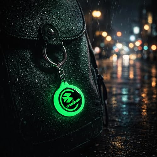 Image of Mi Glow Store Glow in Dark Keychain for Bike Men | Gift for Man | Bike Accessories | Charges in Light Glows in Dark | Key chain for Bike