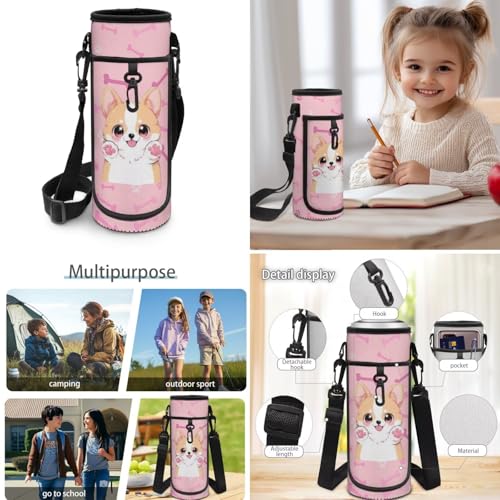 Doojoayie School Backpack for Girls 8-10 10-12 Kawaii Corgi Backpack with Lunch Box Kids Girls Bookbag Ages 4-6 Elementary Kindergarten Daypack with Insulative & Detachable Lunch Box4