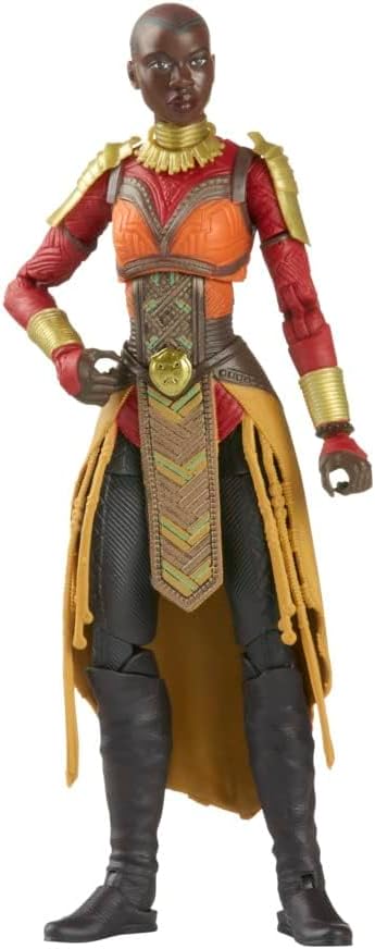 Marvel Legends Series Black Panther Wakanda Forever Okoye 6-inch MCU Action Figure Toy, 2 Accessories, 1 Build-A-Figure Part