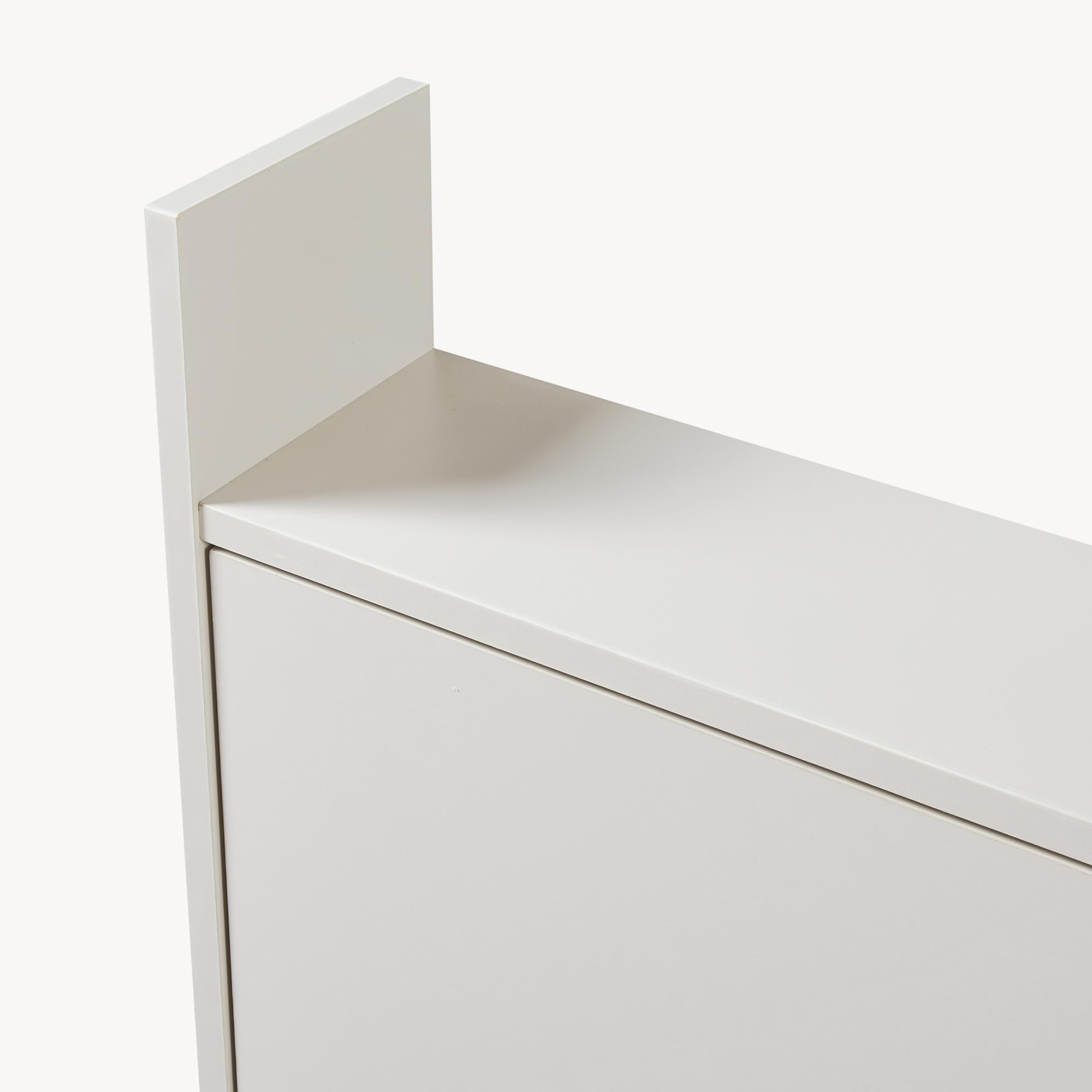 [en.casa] Bureau Mural Rabattable pour Ordinateur Portable Table Pliante avec Espace de Rangement Coiffeuse Panneau de Particules 48 x 83 x 48 cm Beige