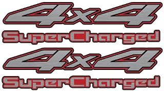 Vinylmark 4x4 Bedside Decals - 1997 to 2011 Supercharged Fits Nissan Truck Bed