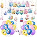 Neiang イースター 飾り 33点セット イースター バルーン ガーランド イースター デコレーション 復活祭 グッズ パーティー 飾り 玄関 装飾