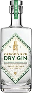 Oxford Rye Dry Gin | 43% ABV | 70cl Bottle | Juniper Pine Citrus & Aromatic Spice | Farmed & distilled by The Oxford Artisan Distillery