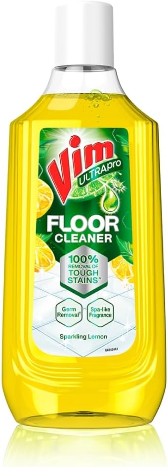Floor Cleaner: 1000ml | Sparkling Lemon | 100% Removal of stains for complete clean floors & long lasting fragrance