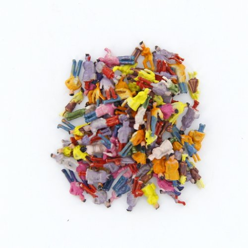 TOOGOO(R) New 100pcs Painted Model Train People Figures Scale N (1 to 150)