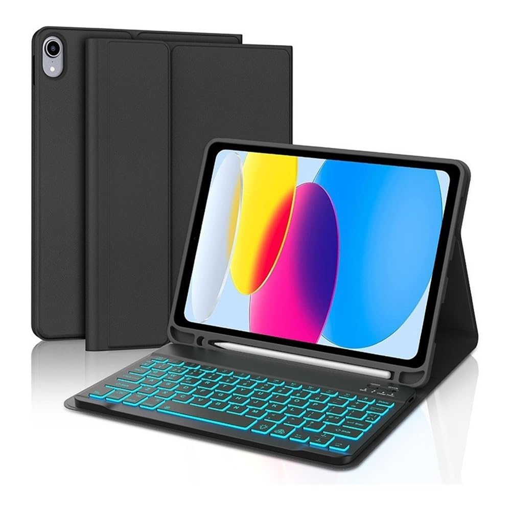 Funda con teclado para iPad Pro 11 con luz de fondo YSJX universal 7