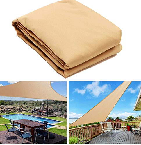 Tela, Toldo, Lona Para sombreamento Triângular 4x4x5,6m + Kit de instalação Sombralux - Areia