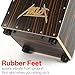 AKLOT Electric Cajon,Ebony African Blackwood 12 * 12 * 18 inch Box Drum Full Size Percussion Pickup Cajons with Snares and Electronics for Amp Above 50W