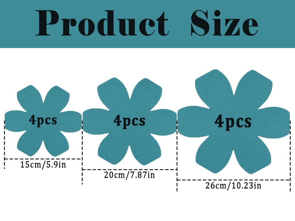 Anlising Protege Sartenes Separadores, 12PCS Salvamanteles de Tela no Tejidas, 3 Tamaños, Protectores para Ollas y Sartenes, Almohadillas Separadoras de Tela, para Protección, Aislamiento (Azul)