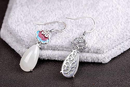 Boucles d'oreilles néphrite légères pour sublimer les visages ternes sans douleur - 3