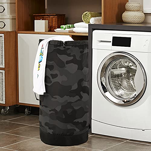 Camouflage Laundry Bag Large Heavy Duty Laundry Backpack For College Students Laundry Bag With Shoulder Straps Dirty Clothes Organizer For Traveling Waterproof #TOP6